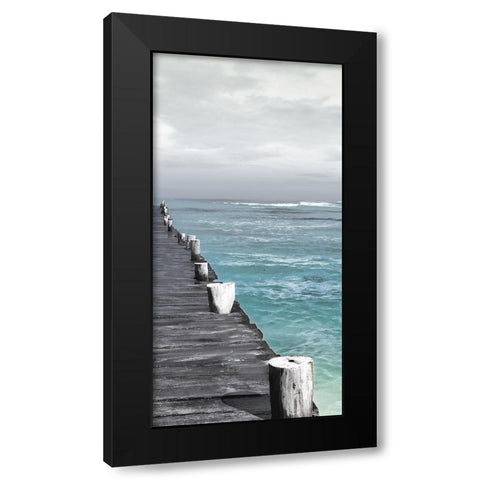Right Dock Black Modern Wood Framed Art Print by Villa, Mlli
