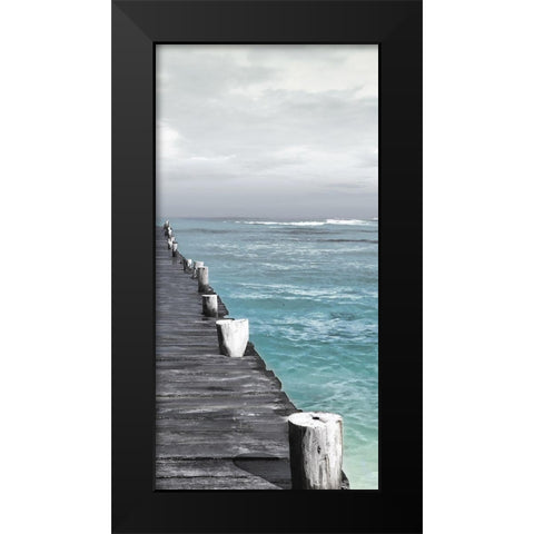 Right Dock Black Modern Wood Framed Art Print by Villa, Mlli