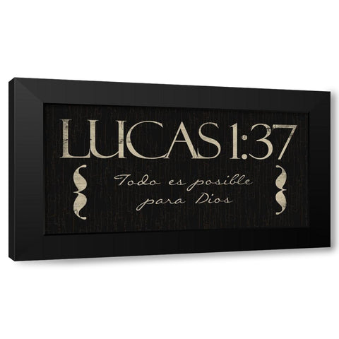Lucas Todo Black Modern Wood Framed Art Print by Villa, Mlli