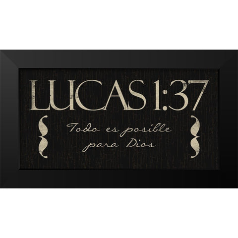 Lucas Todo Black Modern Wood Framed Art Print by Villa, Mlli