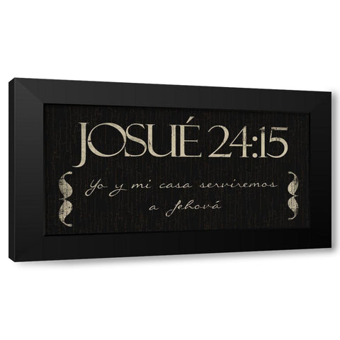 Josue Yo Black Modern Wood Framed Art Print by Villa, Mlli