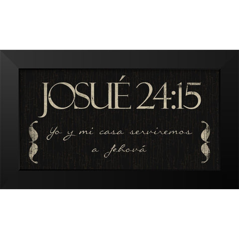 Josue Yo Black Modern Wood Framed Art Print by Villa, Mlli