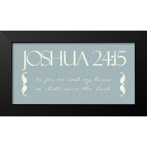 Joshua As Black Modern Wood Framed Art Print by Villa, Mlli