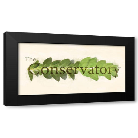 The Conservatory Black Modern Wood Framed Art Print with Double Matting by Villa, Mlli