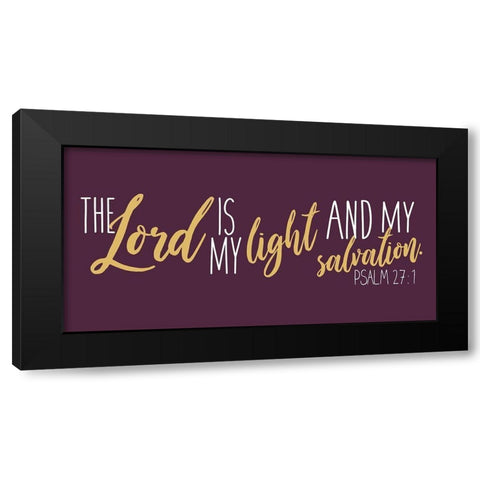 Lord And Light Purp Black Modern Wood Framed Art Print by Villa, Mlli