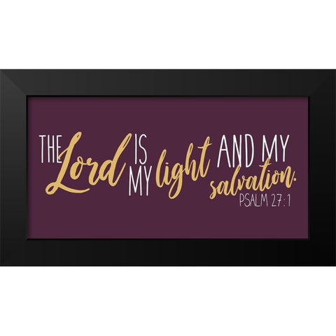 Lord And Light Purp Black Modern Wood Framed Art Print by Villa, Mlli
