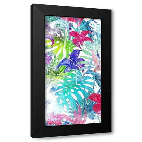 Bushel Of Tropical Black Modern Wood Framed Art Print with Double Matting by Villa, Mlli