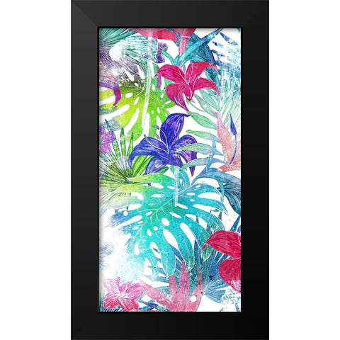 Bushel Of Tropical Black Modern Wood Framed Art Print by Villa, Mlli