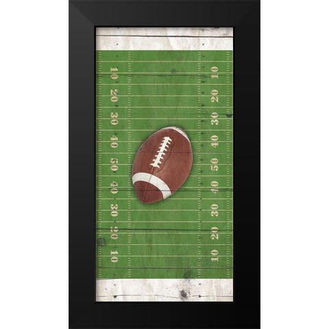 Footballtif Black Modern Wood Framed Art Print by Villa, Mlli