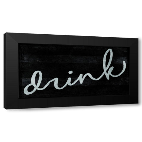 ReDrink Black Modern Wood Framed Art Print with Double Matting by Villa, Milli
