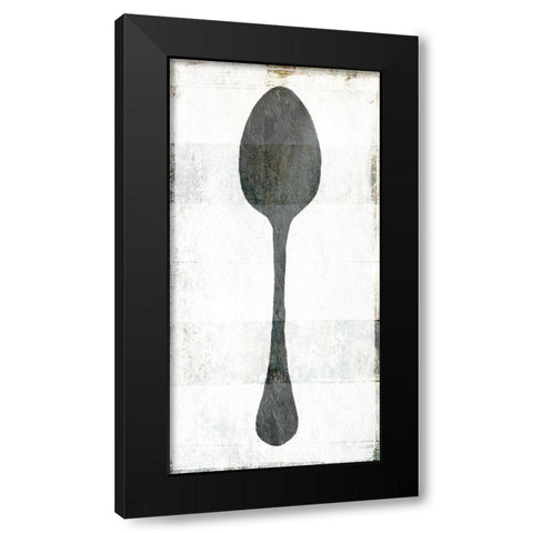 Spoon Black Modern Wood Framed Art Print by Villa, Milli