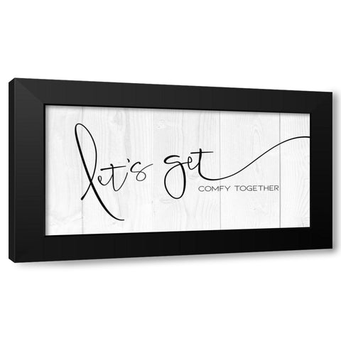 Comfy Together 2 Black Modern Wood Framed Art Print by Villa, Milli