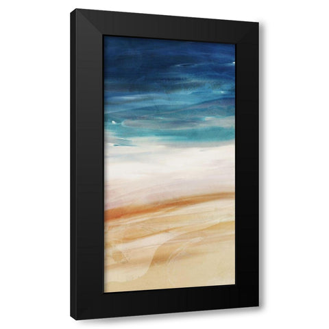 Sea Flow 1 Black Modern Wood Framed Art Print by Villa, Milli