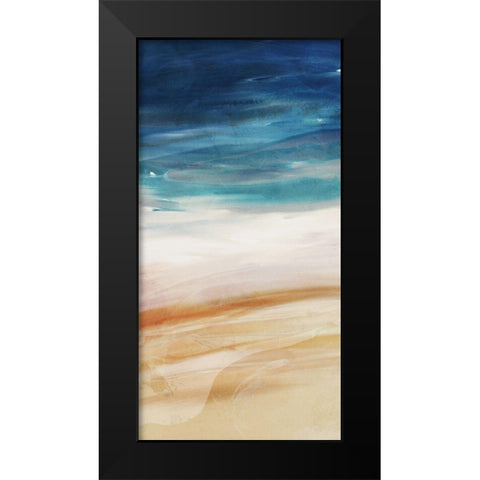 Sea Flow 1 Black Modern Wood Framed Art Print by Villa, Milli