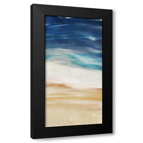 Sea Flow 2 Black Modern Wood Framed Art Print by Villa, Milli
