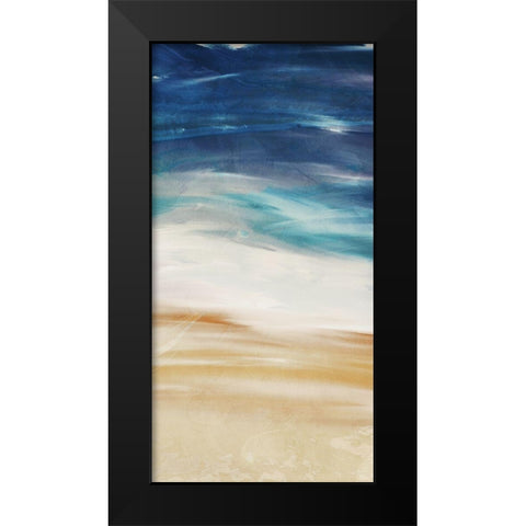 Sea Flow 2 Black Modern Wood Framed Art Print by Villa, Milli