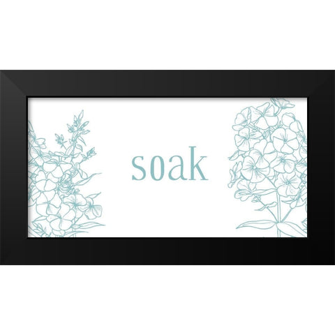Soak Black Modern Wood Framed Art Print by Villa, Milli