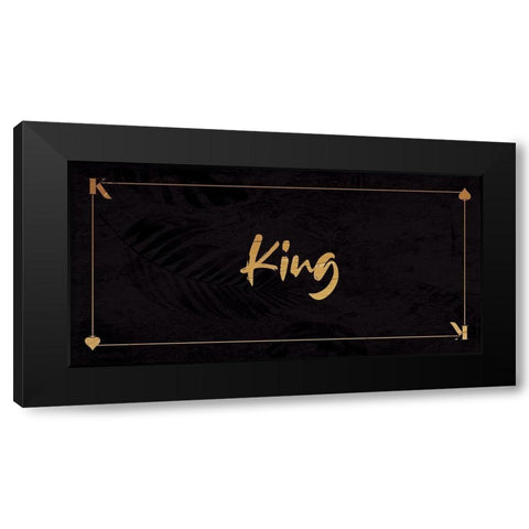 King Black Modern Wood Framed Art Print with Double Matting by Villa, Milli