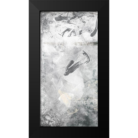 Slate Abstract Black Modern Wood Framed Art Print by Villa, Milli