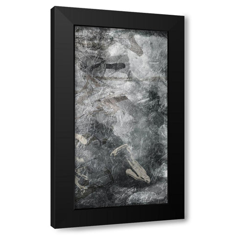 Slate Abstract 3 Black Modern Wood Framed Art Print by Villa, Milli