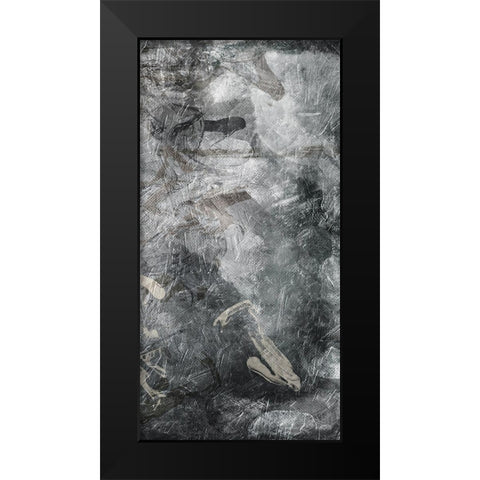 Slate Abstract 3 Black Modern Wood Framed Art Print by Villa, Milli