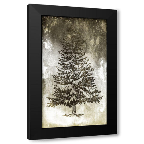 Tree In The Gloom 3 Black Modern Wood Framed Art Print by Villa, Milli
