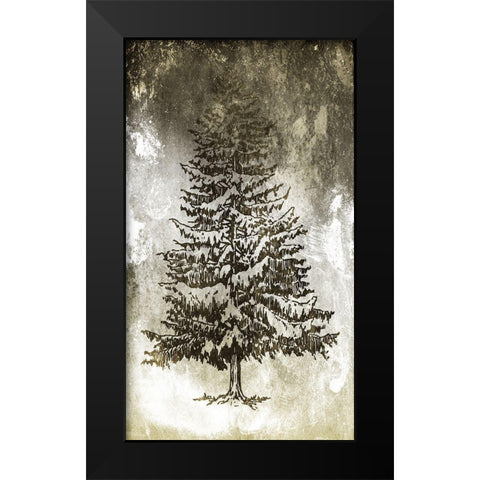 Tree In The Gloom 3 Black Modern Wood Framed Art Print by Villa, Milli