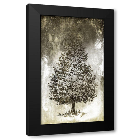 Tree In The Gloom 4 Black Modern Wood Framed Art Print by Villa, Milli