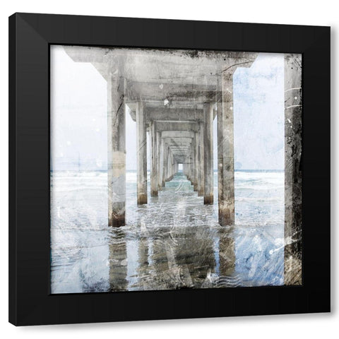 Postcard From The Pier 2 Black Modern Wood Framed Art Print with Double Matting by Villa, Mlli