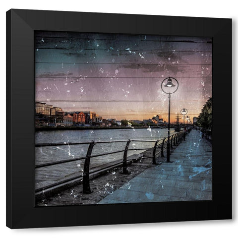 Out For A Walk Black Modern Wood Framed Art Print with Double Matting by Villa, Mlli