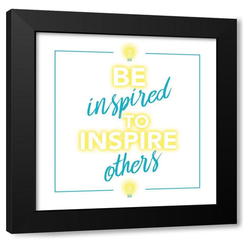 Inspire Others Black Modern Wood Framed Art Print with Double Matting by Villa, Mlli
