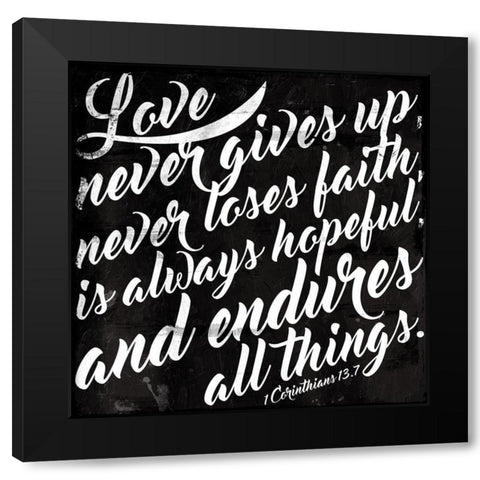 All Things Black Black Modern Wood Framed Art Print by Villa, Mlli