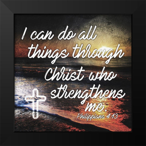 Strengthens Black Modern Wood Framed Art Print by Villa, Mlli