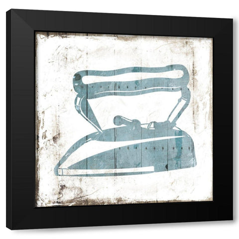 Iron Laundry Black Modern Wood Framed Art Print with Double Matting by Villa, Mlli