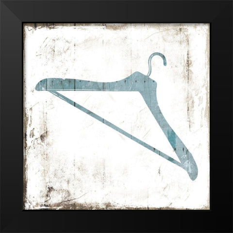 Hanger Laundry Black Modern Wood Framed Art Print by Villa, Mlli