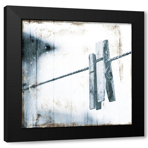 Hang Clothes Black Modern Wood Framed Art Print with Double Matting by Villa, Mlli
