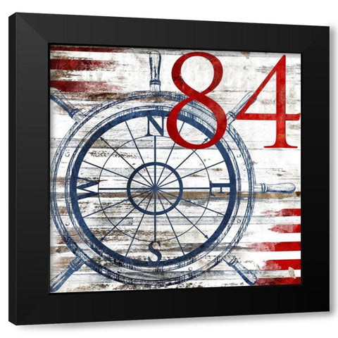 Off To Sea Black Modern Wood Framed Art Print with Double Matting by Villa, Mlli
