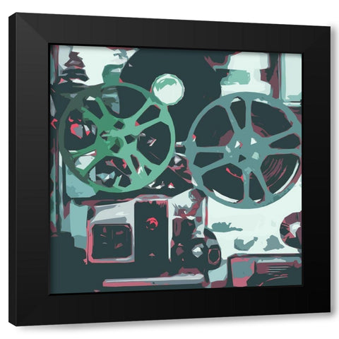 Calm Media Three Black Modern Wood Framed Art Print by Villa, Mlli
