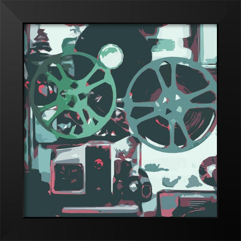 Calm Media Three Black Modern Wood Framed Art Print by Villa, Mlli