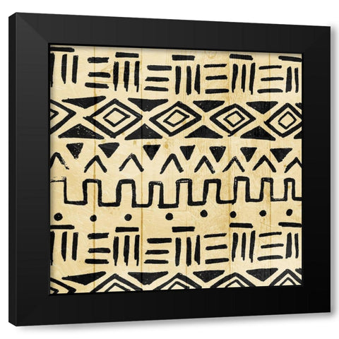 Wood Tribe Light Black Modern Wood Framed Art Print by Villa, Mlli
