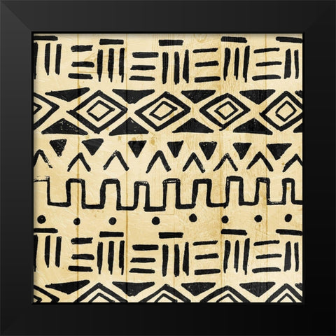 Wood Tribe Light Black Modern Wood Framed Art Print by Villa, Mlli