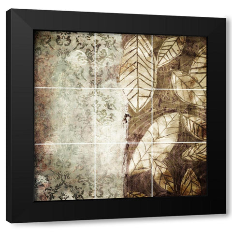 Thinking Mess Black Modern Wood Framed Art Print by Villa, Mlli