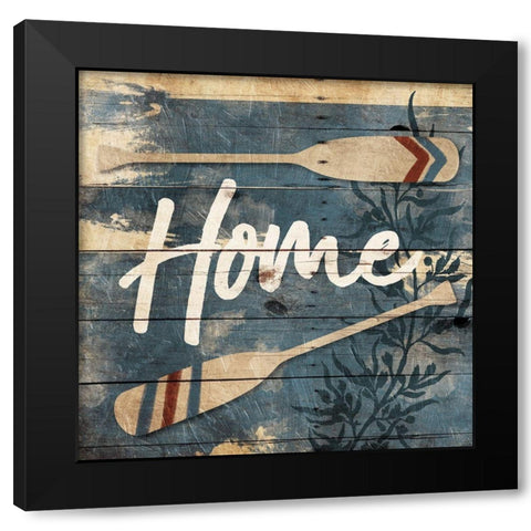 Home Oars Black Modern Wood Framed Art Print with Double Matting by Villa, Mlli
