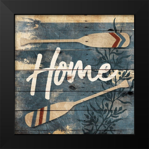 Home Oars Black Modern Wood Framed Art Print by Villa, Mlli