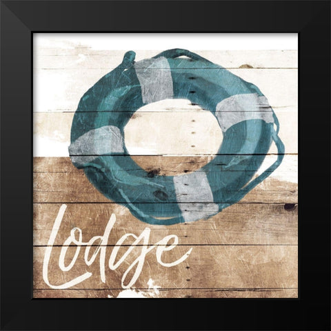Lodge Lifesaver Black Modern Wood Framed Art Print by Villa, Mlli