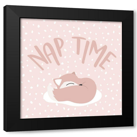 Nap Time Black Modern Wood Framed Art Print by Villa, Mlli