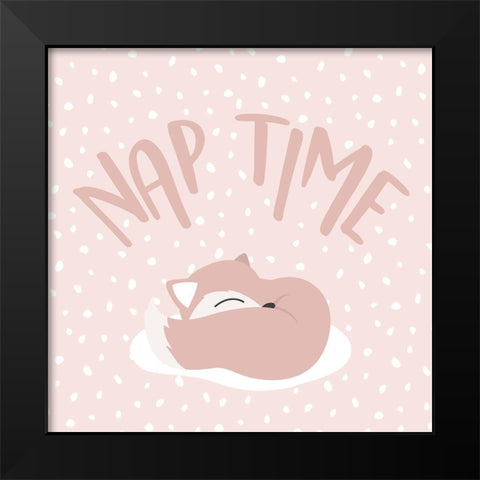 Nap Time Black Modern Wood Framed Art Print by Villa, Mlli