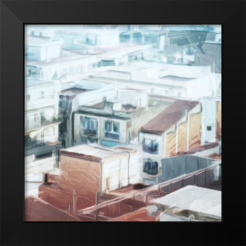 Small City High Mate Black Modern Wood Framed Art Print by Villa, Mlli