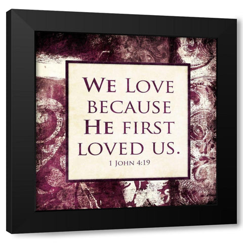 We Love Lighter Black Modern Wood Framed Art Print by Villa, Mlli