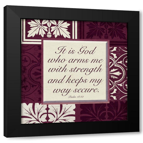 My Way Black Modern Wood Framed Art Print by Villa, Mlli